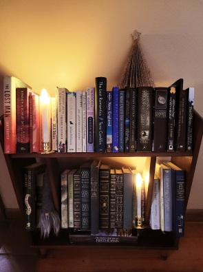 Shelfie with candles